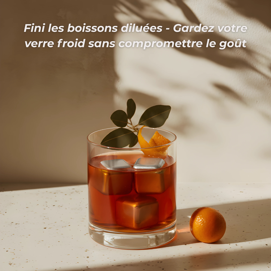 Silver Ice – Les glaçons réutilisables en inox