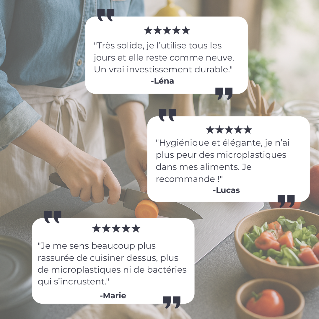 Silver Slice - La planche à découper durable en inox