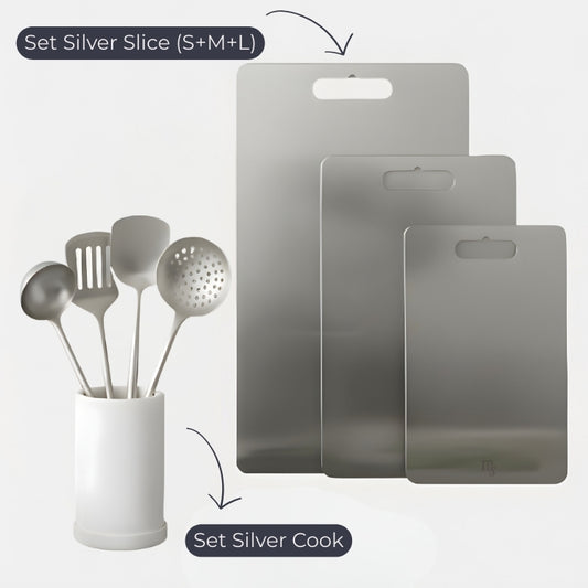 Pack inox - Set Silver Slice + Silver cook