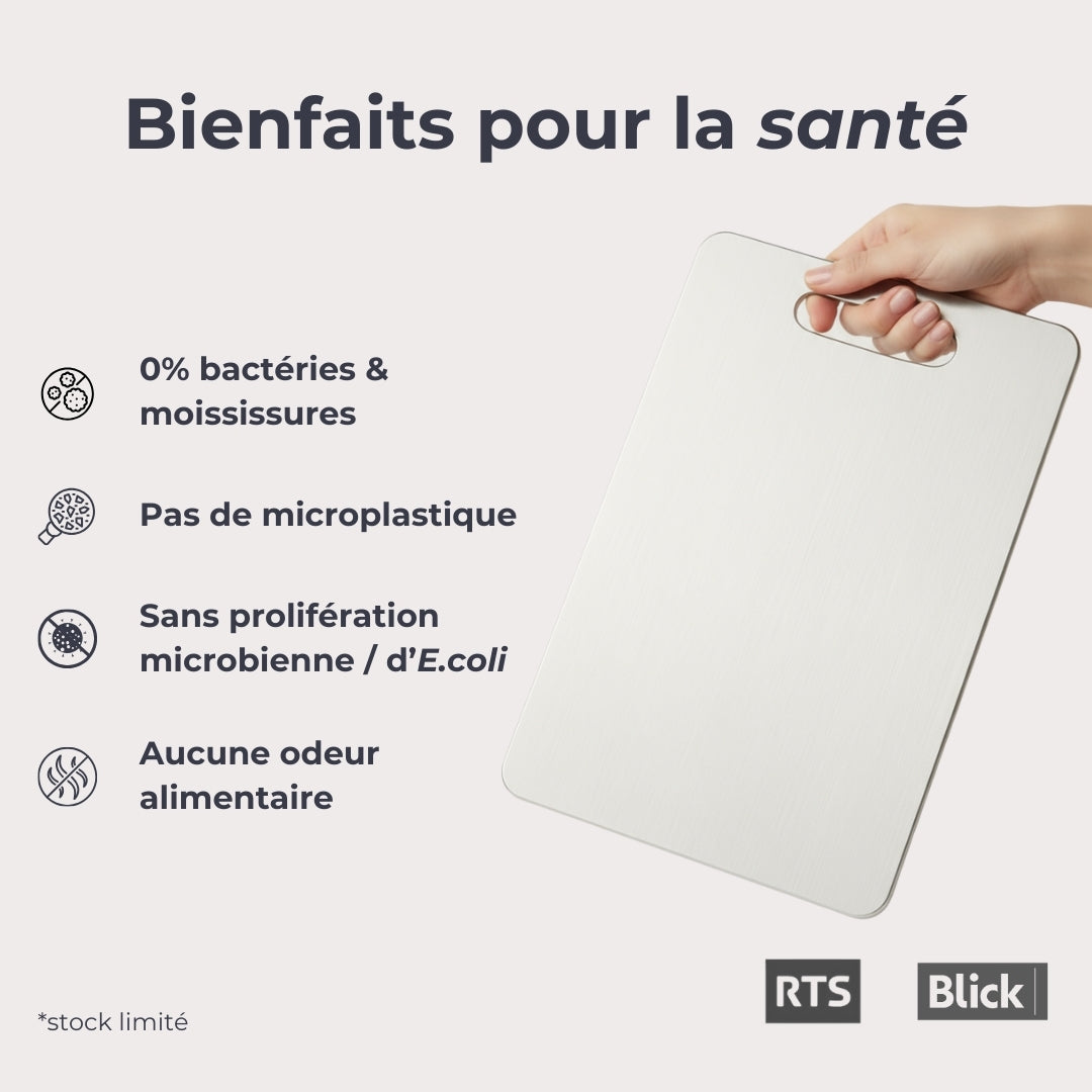 Silver Slice - La planche à découper durable en inox
