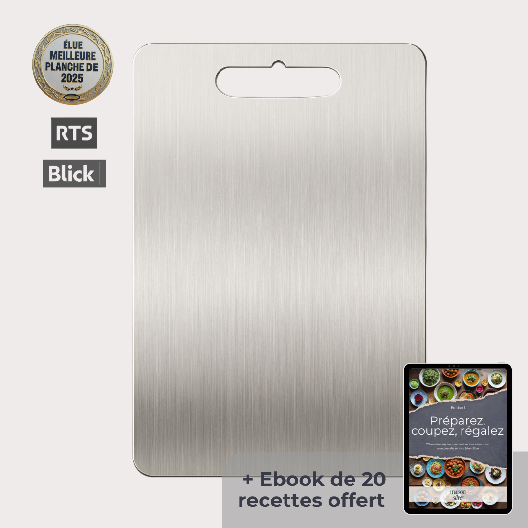 Silver Slice - La planche à découper durable en inox