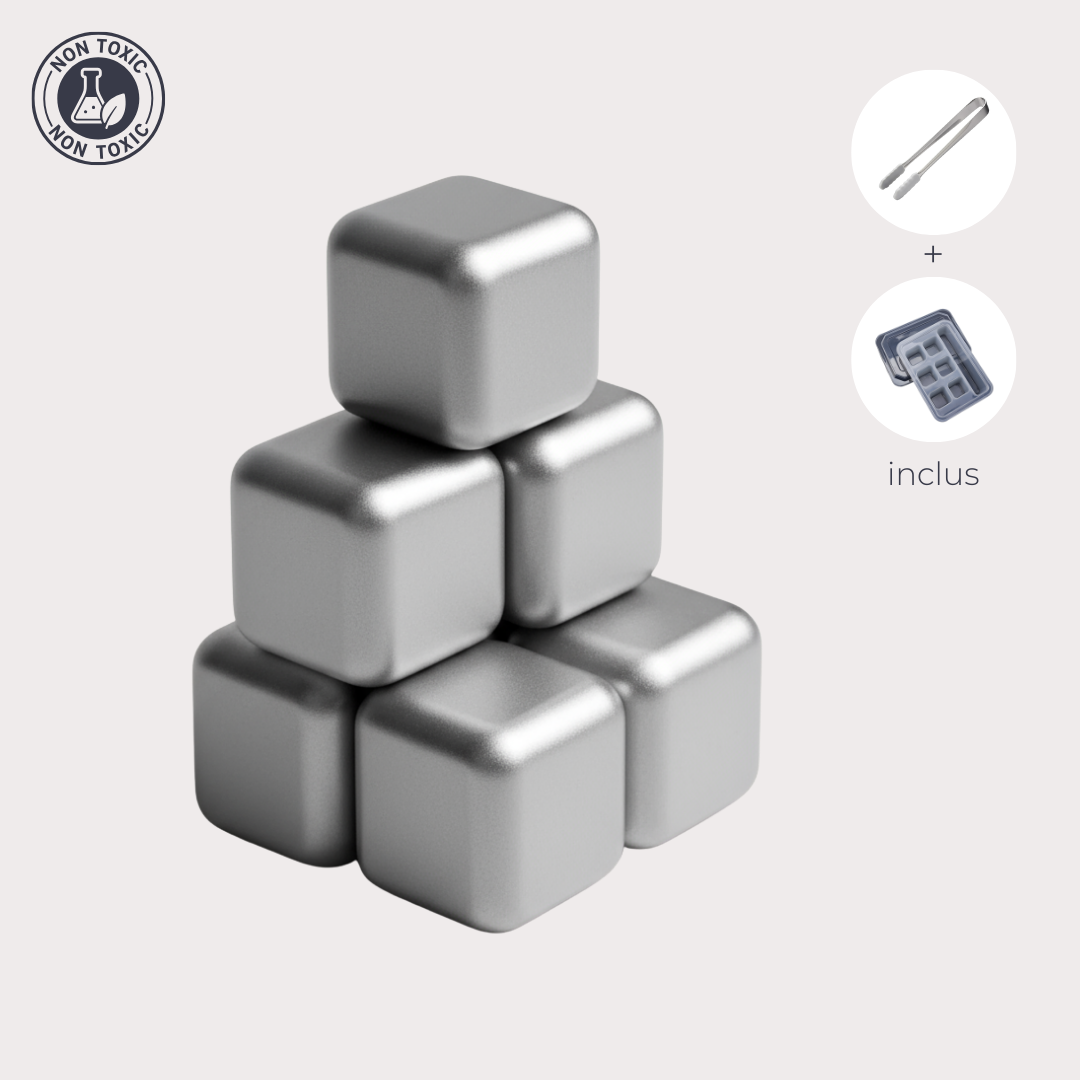 Silver Ice – Les glaçons réutilisables en inox
