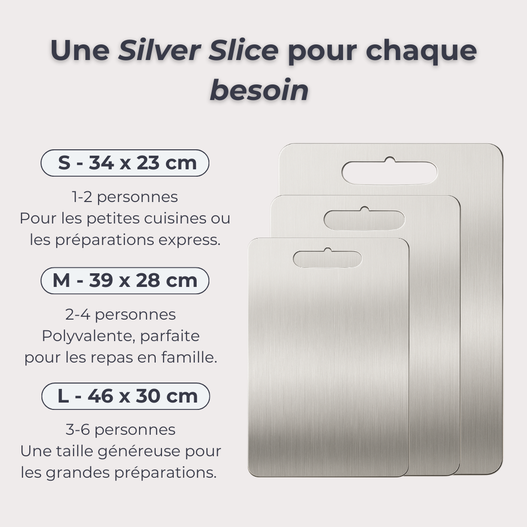 Silver Slice - La planche à découper durable en inox